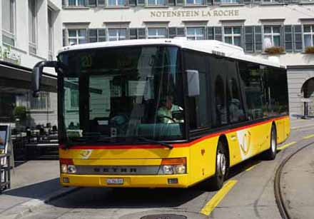 Setra MultiClass bus model for Swiss Post Auto